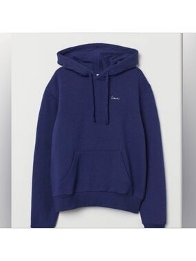47.Divided Love Navy Hoodie. Medium